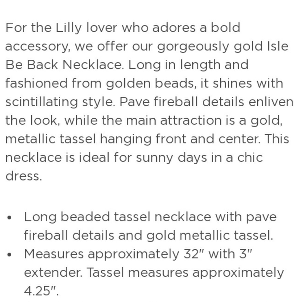 Lilly Tassel Necklace! - Picture 4 of 5